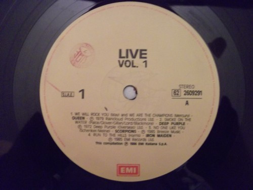 Various - Live | EMI (62 2609291) - 3 Various - Live | EMI (62 2609291) - 3