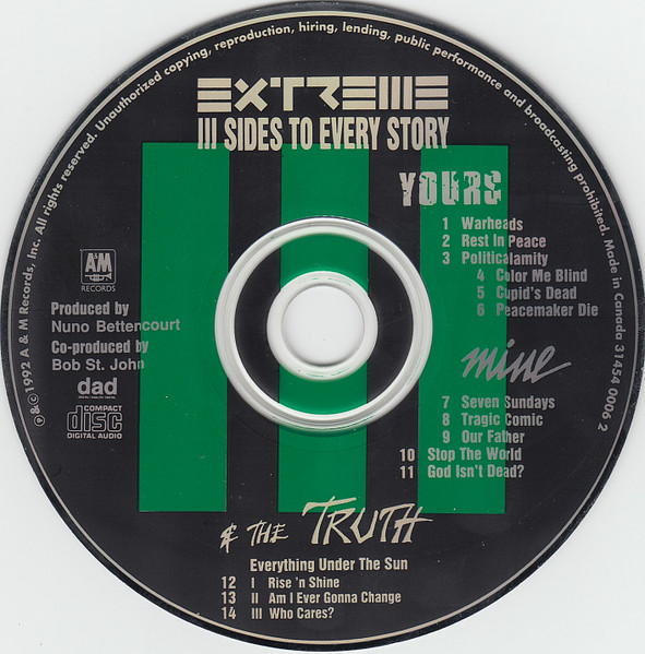 Extreme - III Sides To Every Story [CD] | A&M Records (31454 0006 2) - 3