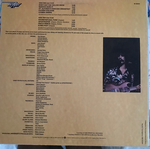 Frank Zappa - Apostrophe | Discreet (W 59201) - 2
