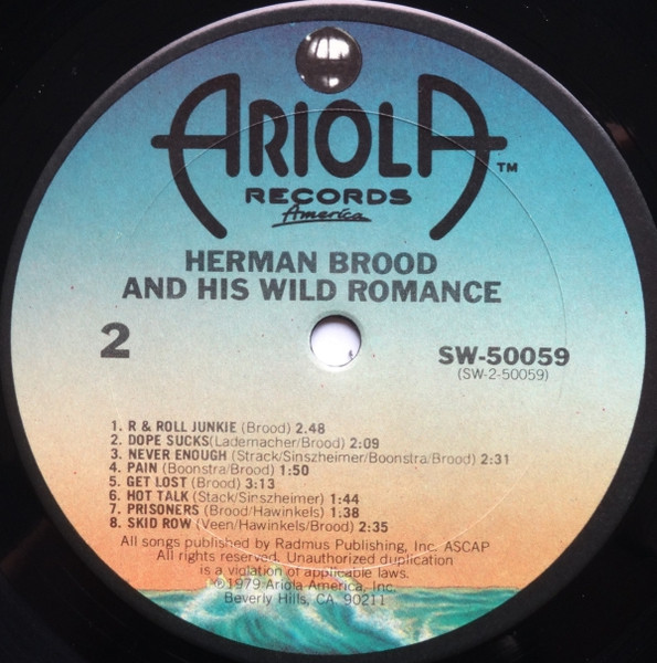 Herman Brood & His Wild Romance - Herman Brood & His Wild Romance | Ariola Records America (SW 50059) - 4