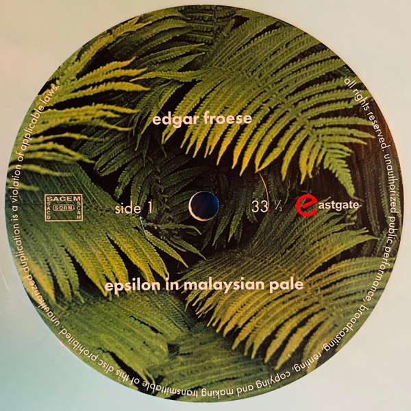 Edgar Froese - Epsilon In Malaysian Pale | Culture Factory (783 505) - 3 Edgar Froese - Epsilon In Malaysian Pale | Culture Factory (783 505) - 3