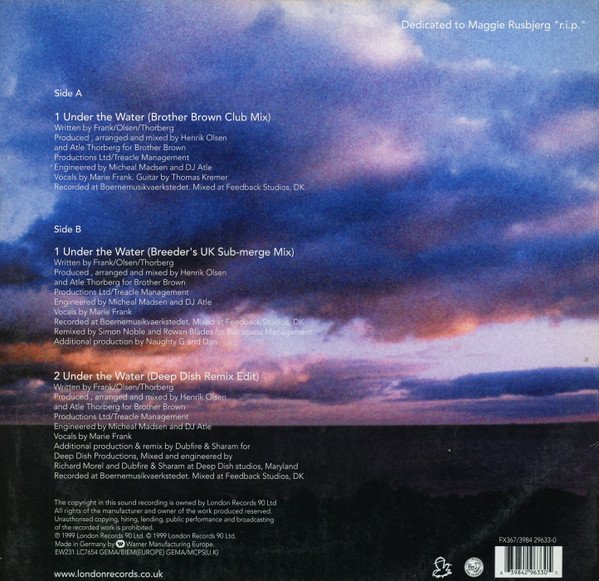 Brother Brown Featuring Frank'ee - Under The Water | FFRR (FX367) - 2 Brother Brown Featuring Frank'ee - Under The Water | FFRR (FX367) - 2