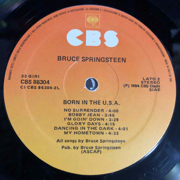 Bruce Springsteen - Born In The U.S.A. | CBS (CBS 86304) - 4 Bruce Springsteen - Born In The U.S.A. | CBS (CBS 86304) - 4