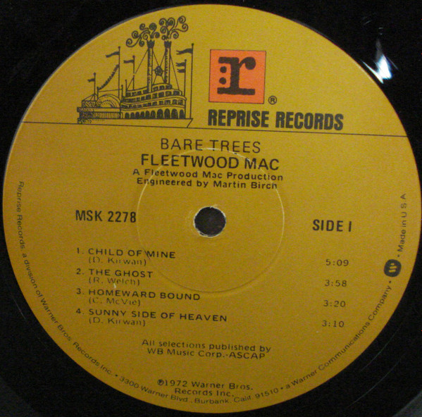 Fleetwood Mac - Bare Trees | Reprise Records (MSK 2278) - 3 Fleetwood Mac - Bare Trees | Reprise Records (MSK 2278) - 3