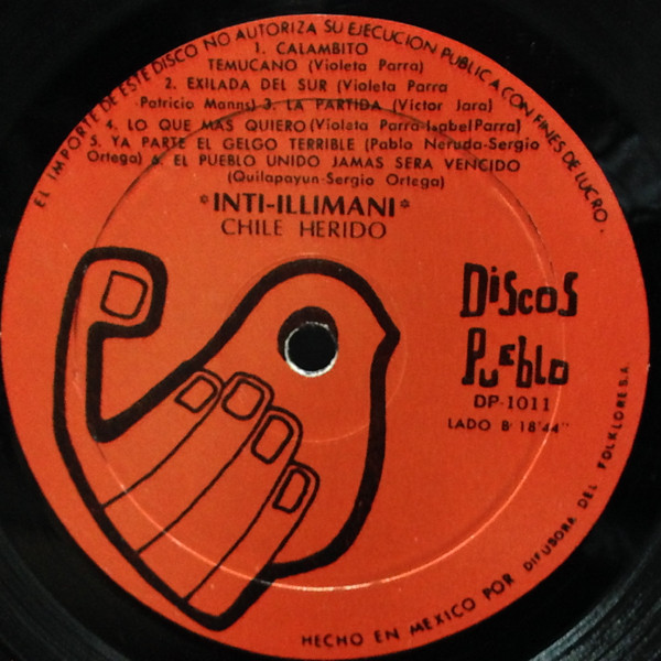 Inti Illimani - Inti-Illimani Volumen 2 - Chile Herido | Discos Pueblo (DP-1011) - 4