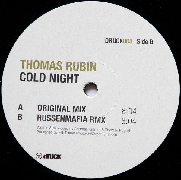 Thomas Rubin - Cold Night | Druck (DRUCK005) - 4