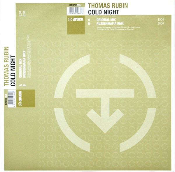 Thomas Rubin - Cold Night | Druck (DRUCK005) - 3
