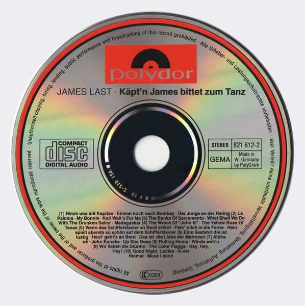 James Last - Käpt'n James Bittet Zum Tanz | Polydor (821 612-2) - 3