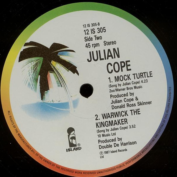Julian Cope - Trampolene | Island Records (12 IS 305) - 4 Julian Cope - Trampolene | Island Records (12 IS 305) - 4