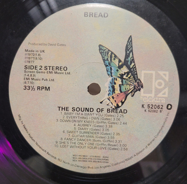 Bread - The Sound Of Bread: Their 20 Finest Songs | Elektra (K52062) - 4 Bread - The Sound Of Bread: Their 20 Finest Songs | Elektra (K52062) - 4