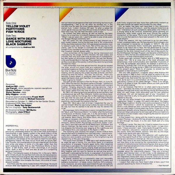 Andrew Hill - Dance With Death | Blue Note (LT-1030) - 2