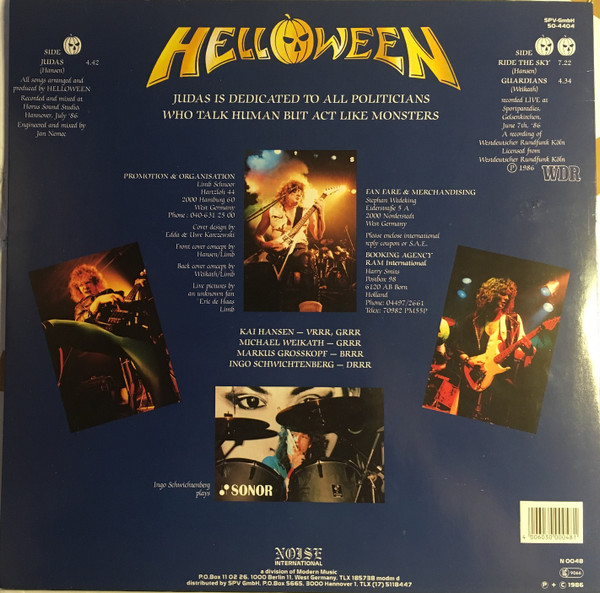 Helloween - Judas | Noise (N 0048) - 2