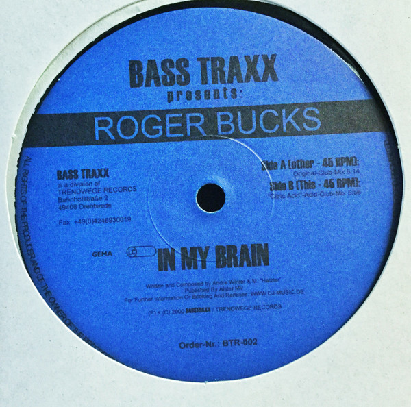 Roger Bucks - In My Brain | Bass Traxx (BTR-002) - main