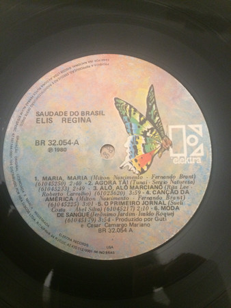 Elis Regina - Saudade Do Brasil | Elektra (BR 32.054) - 3