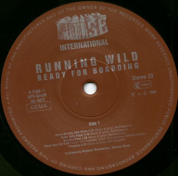 Running Wild - Ready For Boarding | Noise International (N 0108-1) - 3