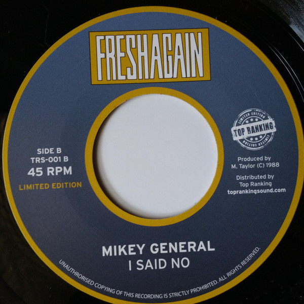Mikey General - Fresh Again / I Said No | Fresh Again (TRS-001) - 2