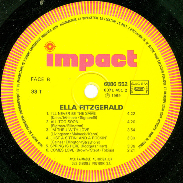 Ella Fitzgerald - Ella Fitzgerald | Impact (6886 552) - 4 Ella Fitzgerald - Ella Fitzgerald | Impact (6886 552) - 4