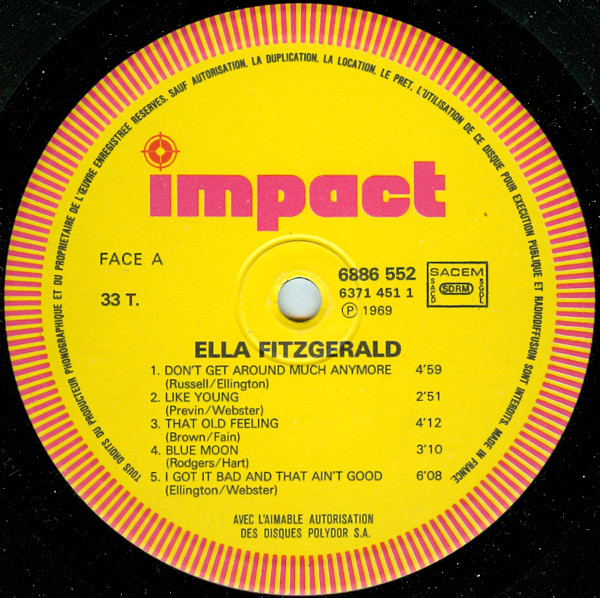 Ella Fitzgerald - Ella Fitzgerald | Impact (6886 552) - 3 Ella Fitzgerald - Ella Fitzgerald | Impact (6886 552) - 3