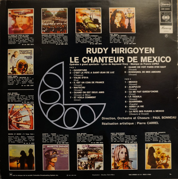 Rudy Hirigoyen - Le Chanteur De Mexico | CBS (CBS 52591) - 2 Rudy Hirigoyen - Le Chanteur De Mexico | CBS (CBS 52591) - 2