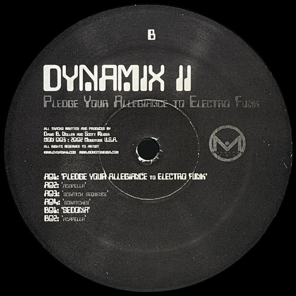Dynamix II - Pledge Your Allegiance To Electro Funk | Monotone (MON 003) - 3