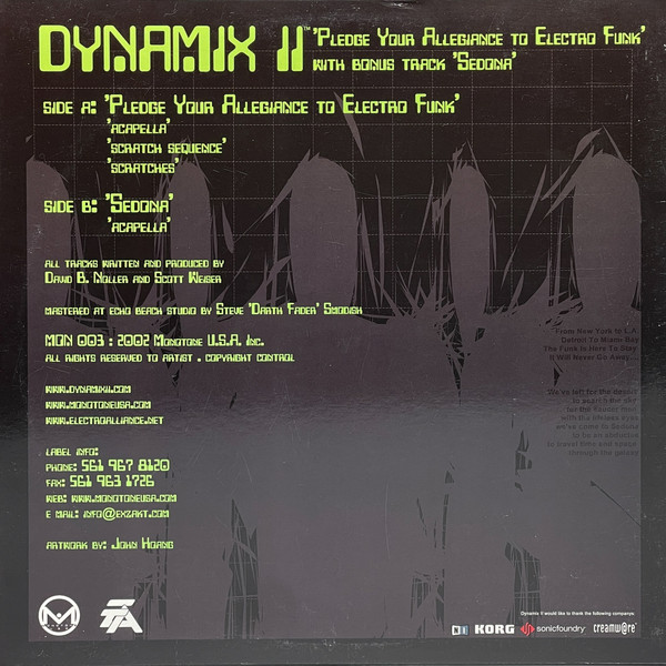 Dynamix II - Pledge Your Allegiance To Electro Funk | Monotone (MON 003) - 2