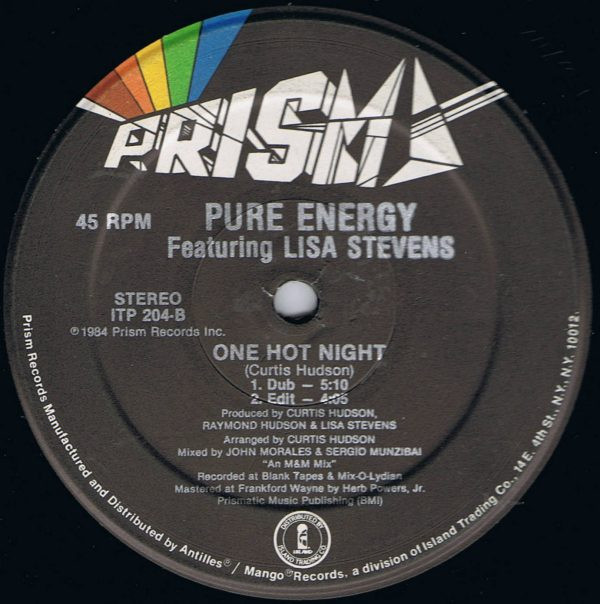 Pure Energy Featuring Lisa Stevens - One Hot Night | Prism (ITP 204) - main