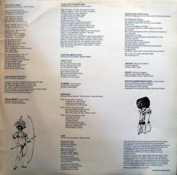 Antônio Carlos Gomes , Quinteto Violado Participação Especial Nana Rocha - O Guarani | Paralelo (LP 2.002) - 3