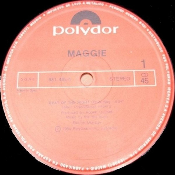 Maggie - Beat Of The Night = Ritmo De La Noche | Polydor (881 485-1) - 3