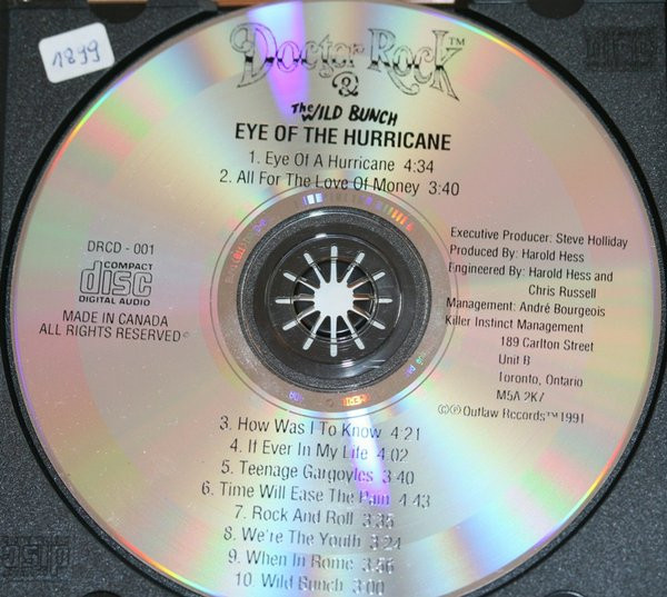 Doctor Rock & The Wild Bunch - Eye Of The Hurricane | Outlaw Records (DRCD-001) - 3