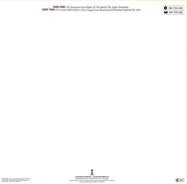 Grace Jones - Living My Life | Island Records (204 753-320) - 2