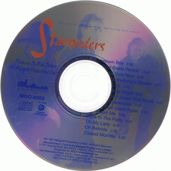 The Stampeders - Sure Beats Working | Marigold Productions Limited (MGOCD-0009) - 3 The Stampeders - Sure Beats Working | Marigold Productions Limited (MGOCD-0009) - 3