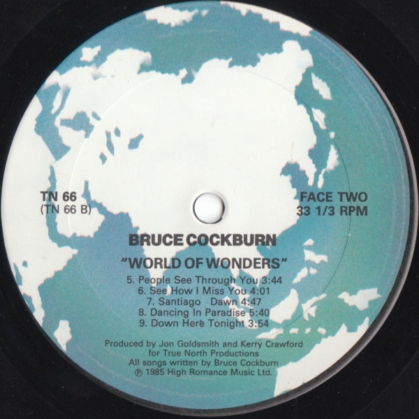 Bruce Cockburn - World Of Wonders | True North (TN 66) - 4 Bruce Cockburn - World Of Wonders | True North (TN 66) - 4