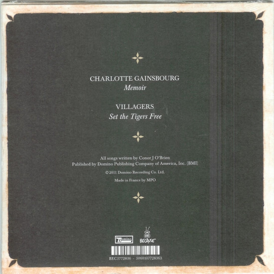 Villagers / Charlotte Gainsbourg - Set The Tigers Free / Memoir | Because Music (BEC5772836) - 2 Villagers / Charlotte Gainsbourg - Set The Tigers Free / Memoir | Because Music (BEC5772836) - 2