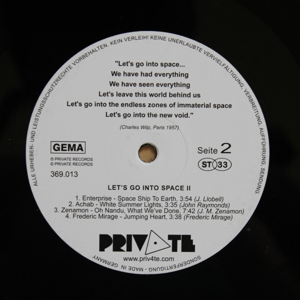 Various - Let's Go Into Space II | Private Records (369.013)
