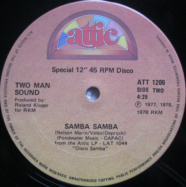 Two Man Sound - Que Tal America / Samba Samba | Attic (ATT 1206) - 2