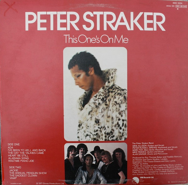 Peter Straker - This One's On Me | EMI (EMC 3204) - 2