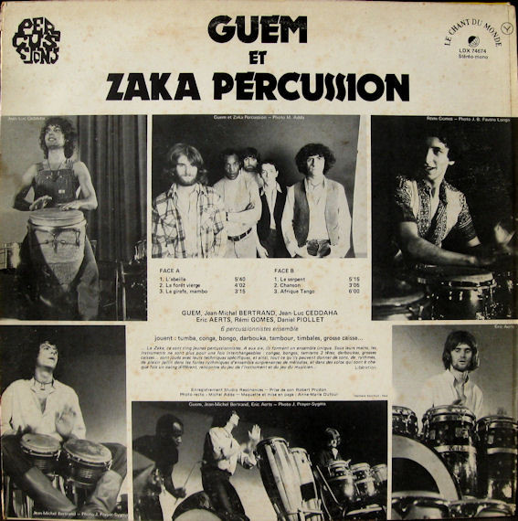 Guem Et Zaka Percussion - Guem Et Zaka Percussion | Le Chant Du Monde (LDX 74674) - main Guem Et Zaka Percussion - Guem Et Zaka Percussion | Le Chant Du Monde (LDX 74674) - main