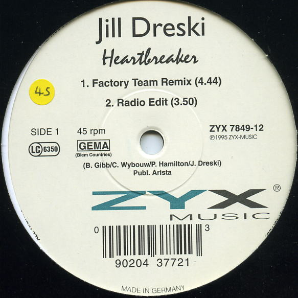 Jill Dreski - Heartbreaker | ZYX Music (ZYX 7849-12)