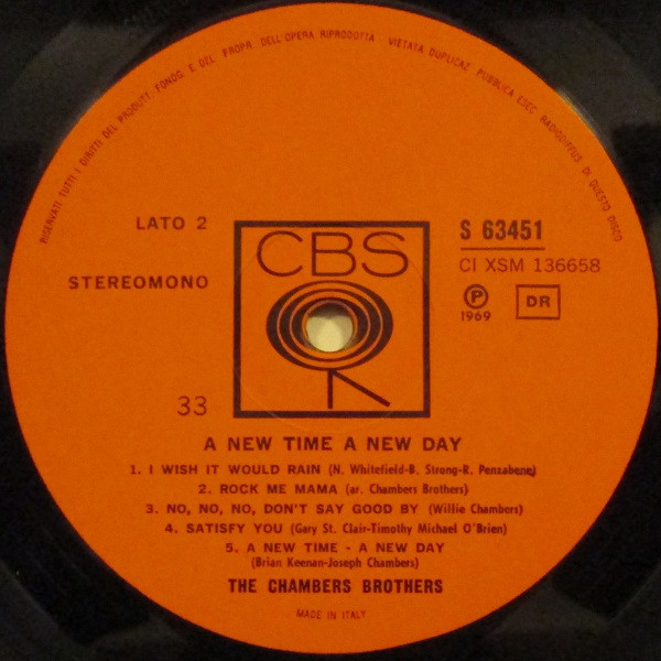 The Chambers Brothers - A New Time - A New Day | CBS (S 63451) - 4 The Chambers Brothers - A New Time - A New Day | CBS (S 63451) - 4