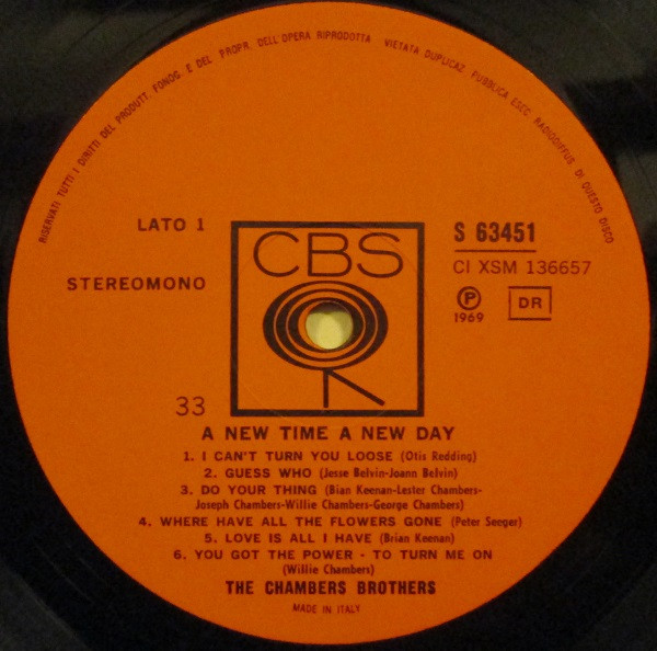 The Chambers Brothers - A New Time - A New Day | CBS (S 63451) - 3 The Chambers Brothers - A New Time - A New Day | CBS (S 63451) - 3