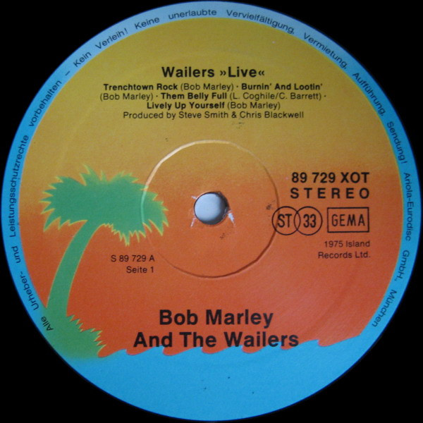 Bob Marley & The Wailers - Live! | Island Records (89 729 XOT) - 3 Bob Marley & The Wailers - Live! | Island Records (89 729 XOT) - 3