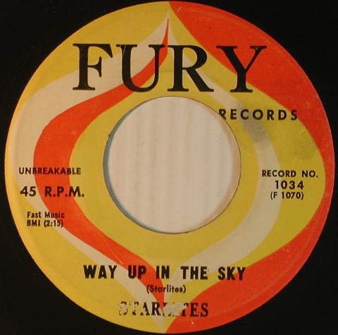 Jackie And The Starlites - Valarie / Way Up In The Sky | Fury Records (1034) - 2