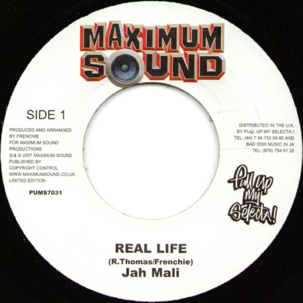 Jahmali - Real Life | Maximum Sound (PUMS7031)