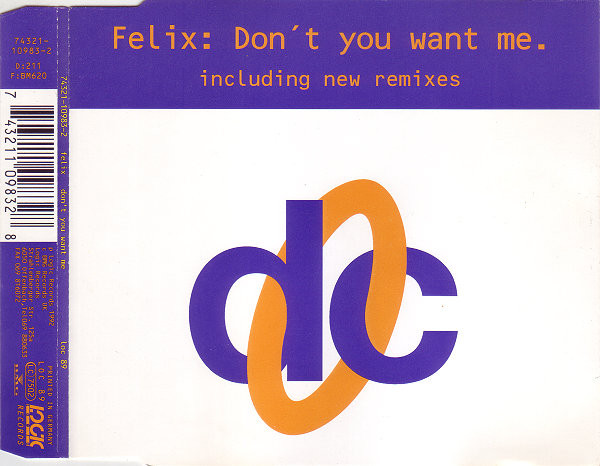 Felix - Don't You Want Me | Logic Records (LOC 89) - main