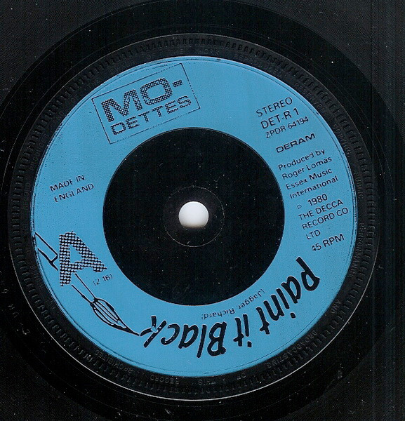 Mo-Dettes - Paint It Black | Deram (DET-R 1) - 3