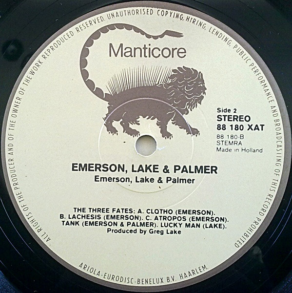 Emerson, Lake & Palmer - Emerson, Lake & Palmer | Manticore (88 180 XAT) - 4 Emerson, Lake & Palmer - Emerson, Lake & Palmer | Manticore (88 180 XAT) - 4