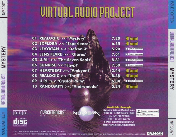 Virtual Audio Project - Mystery - Issue 18 | Cybertracks Records (NVRCD027) - 3 Virtual Audio Project - Mystery - Issue 18 | Cybertracks Records (NVRCD027) - 3