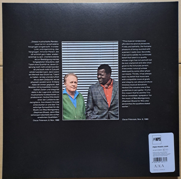 The Oscar Peterson Trio With Herb Ellis - >>hello Herbie<< | MPS Records (0218727MSW) - 2 The Oscar Peterson Trio With Herb Ellis - >>hello Herbie<< | MPS Records (0218727MSW) - 2