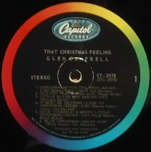 Glen Campbell - That Christmas Feeling | Capitol Records (ST 2978) - 3