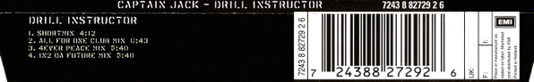 Captain Jack - Drill Instructor | CDL - Cologne Dance Label (7243 8 82729 2 6) - 2